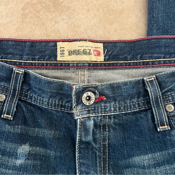 Vintage Buckle BKE 67 Jeans Mens Size 36x33 Medium Wash Boot Tyler Flare Y2K - Picture 2 of 14